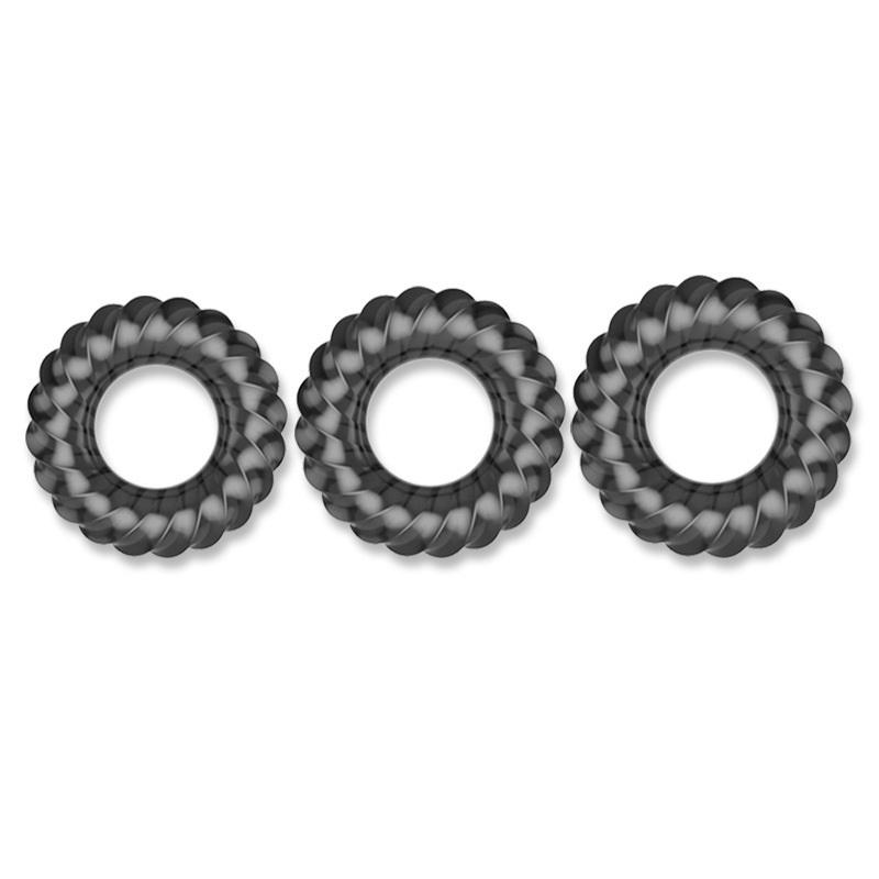Wellness Health. Ring - Set di 3 Anelli per Pene